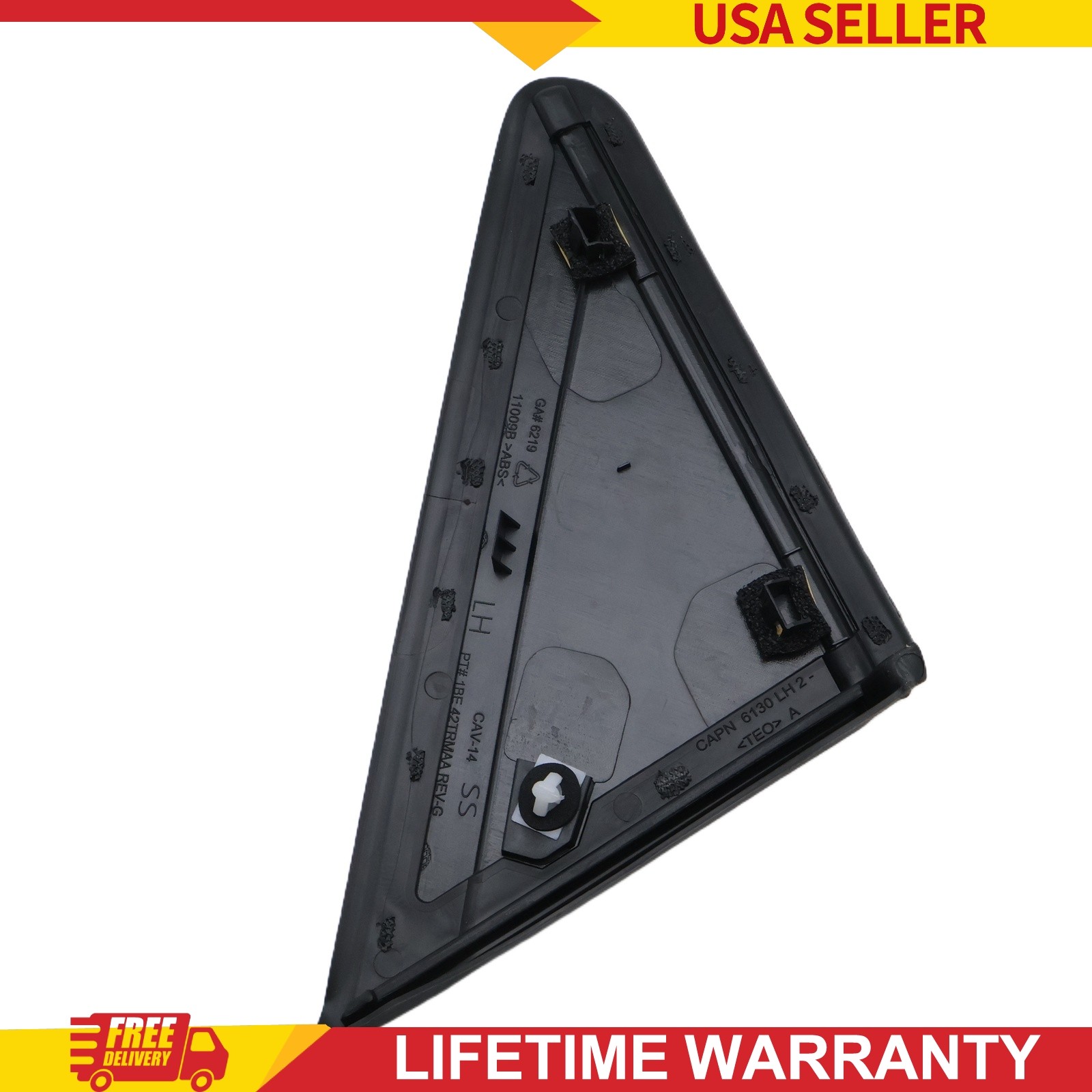 Driver Side Mirror Flag Applique Trim For Dodge Caravan 2008-2019