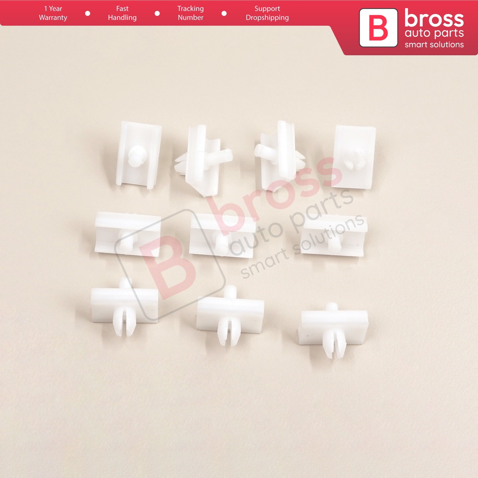 10 Pcs Door Body Trim Moulding Clips for BMW 5 E34 Alpina B10 1987-1995 4/5 Door
