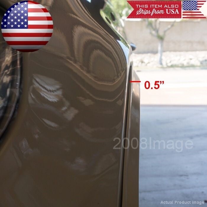 4 Piece 47″ White Arch Wide Body Fender Flares Extension Lip Guar For VW Porsche
