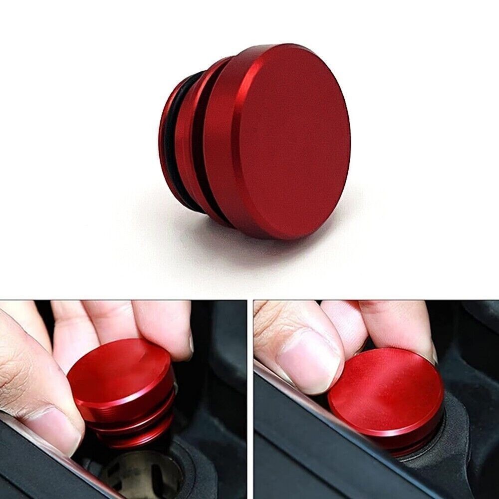 Car Durable Aluminum Cigarette Lighter Cover Cap Waterproof Dustproof Metal Part