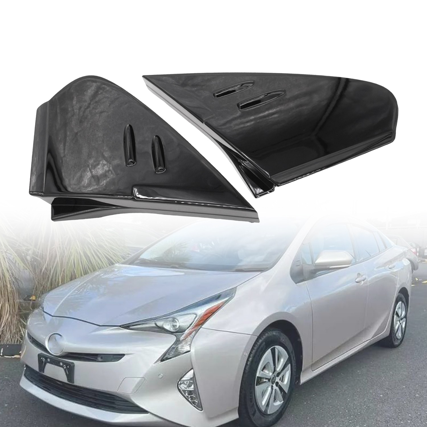 Left+Right Side Door Rearview Mirror Cover Cap fit for Toyota Prius 2016-2021