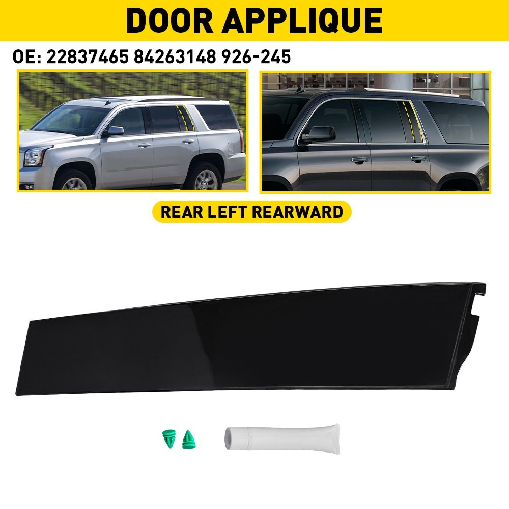 1-6PCS Door Pillar Window Trims Applique for Chevrolet Tahoe GMC Yukon 2015-2018