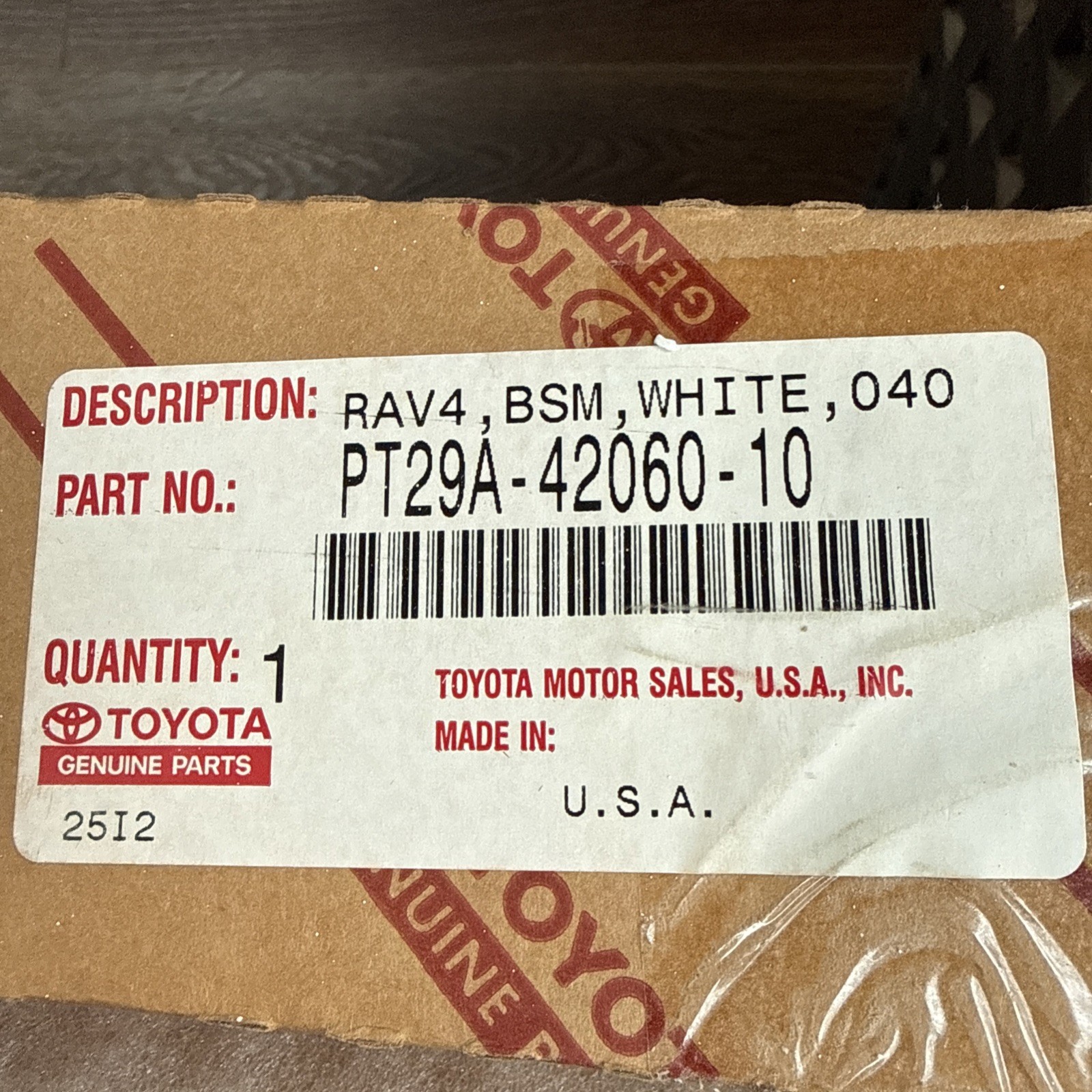 2 Piece Genuine Toyota Body White Side Moldings PT29A-42060-10 RAV4 2007-2012