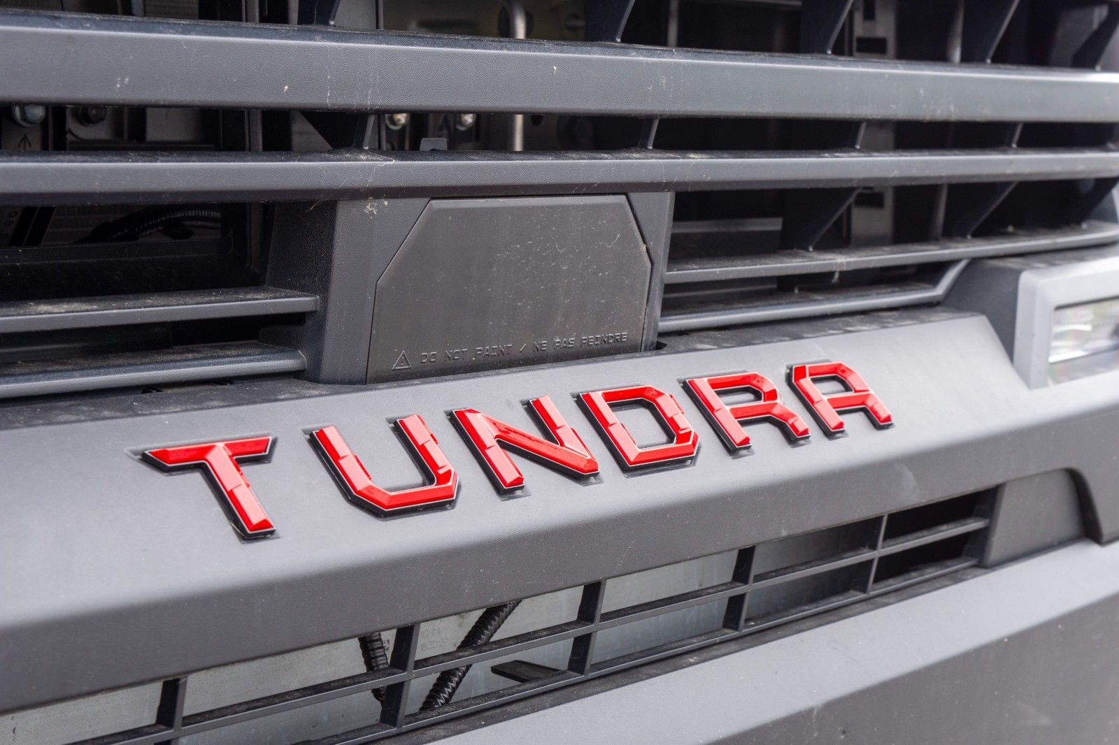 Red Black Emblem compatible TOYOTA 2022-2026 TUNDRA Front tailgate letters