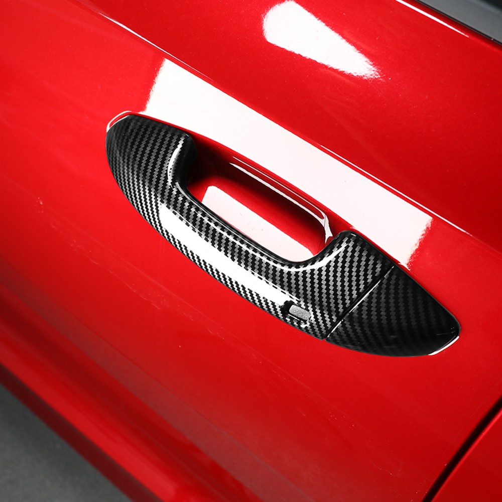 ABS Carbon Exterior Door Handle Cover Trims For Kia Stinger 2018-2023 Accessorie