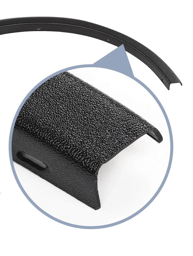 Black Fender Trim For CHEVY TAHOE 07-14 2″ Powder Coated Matte Textured 6-PC SET