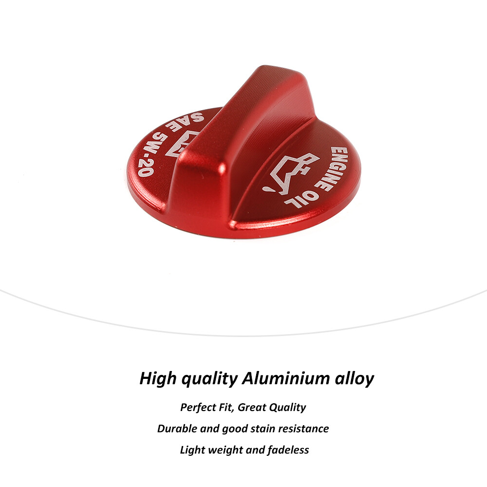 Red Aluminium Alloy Engine Bay Cnc Oil Cap Cover Trim Kit Fit for Dodge Charger