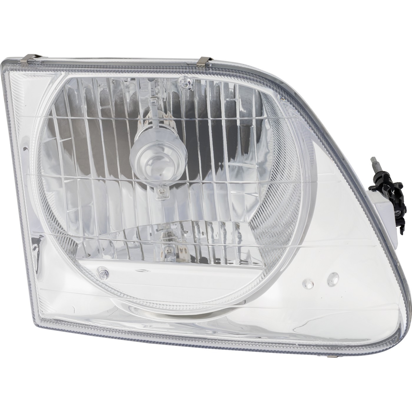Headlight Kit For 1999-2003 Ford F-150 LH RH w/ Bumper Trims Crystal Clear Lens
