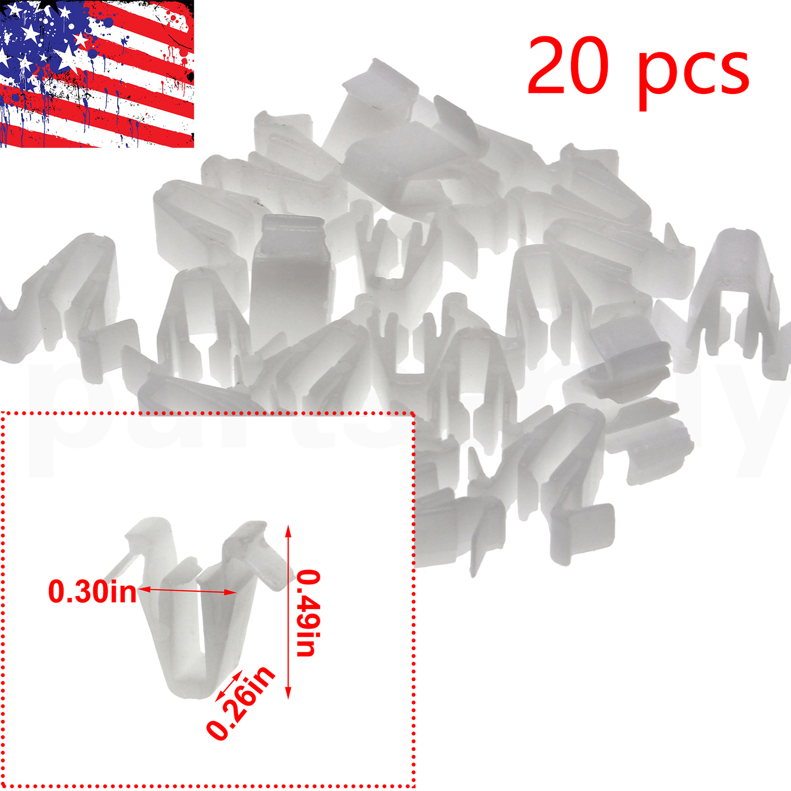 20x Repair Fastener Hold Door Garnish Moulding Clips fit for Toyota A21369