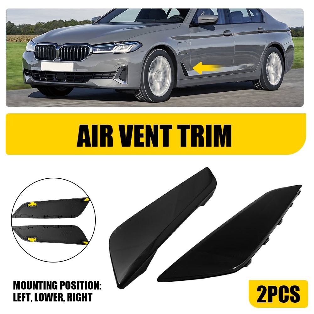 Pair Fender Duct Trim Left&Right Side For 2017 2018 2019 2020 BMW G30 5 Series