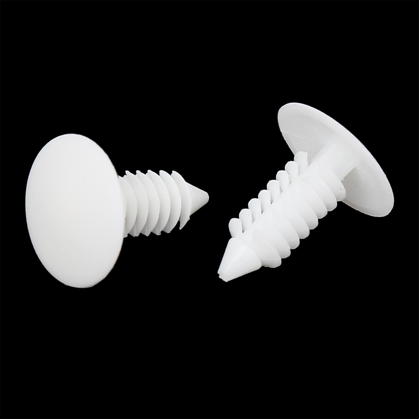 40pcs 8mm Plastic Rivets Retainer Push Pin Clips Fastener Universal for Car Auto