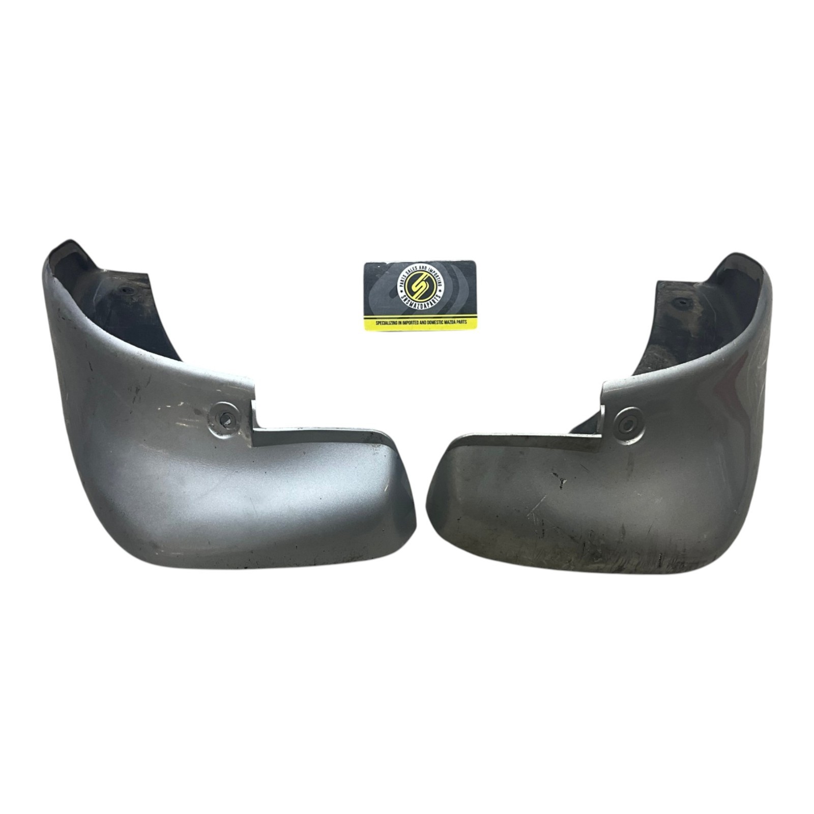99-05 Mazda Miata MX5 OEM NB Front Splash Guard Mud Flap Pair Sunlight Silver #2