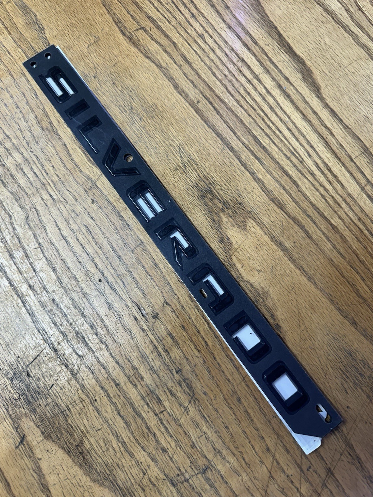 Gloss Black 3D Side Nameplate Letters For Silverado 1500 2500HD 3500HD 2007-2018