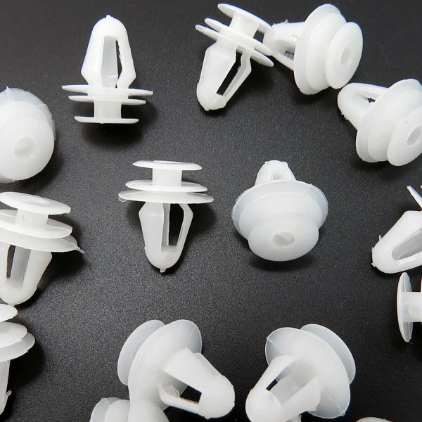 50pcs Door Trim Panel Clip Nylon Retainer Fastener 9mm Hole For Honda For Toyota