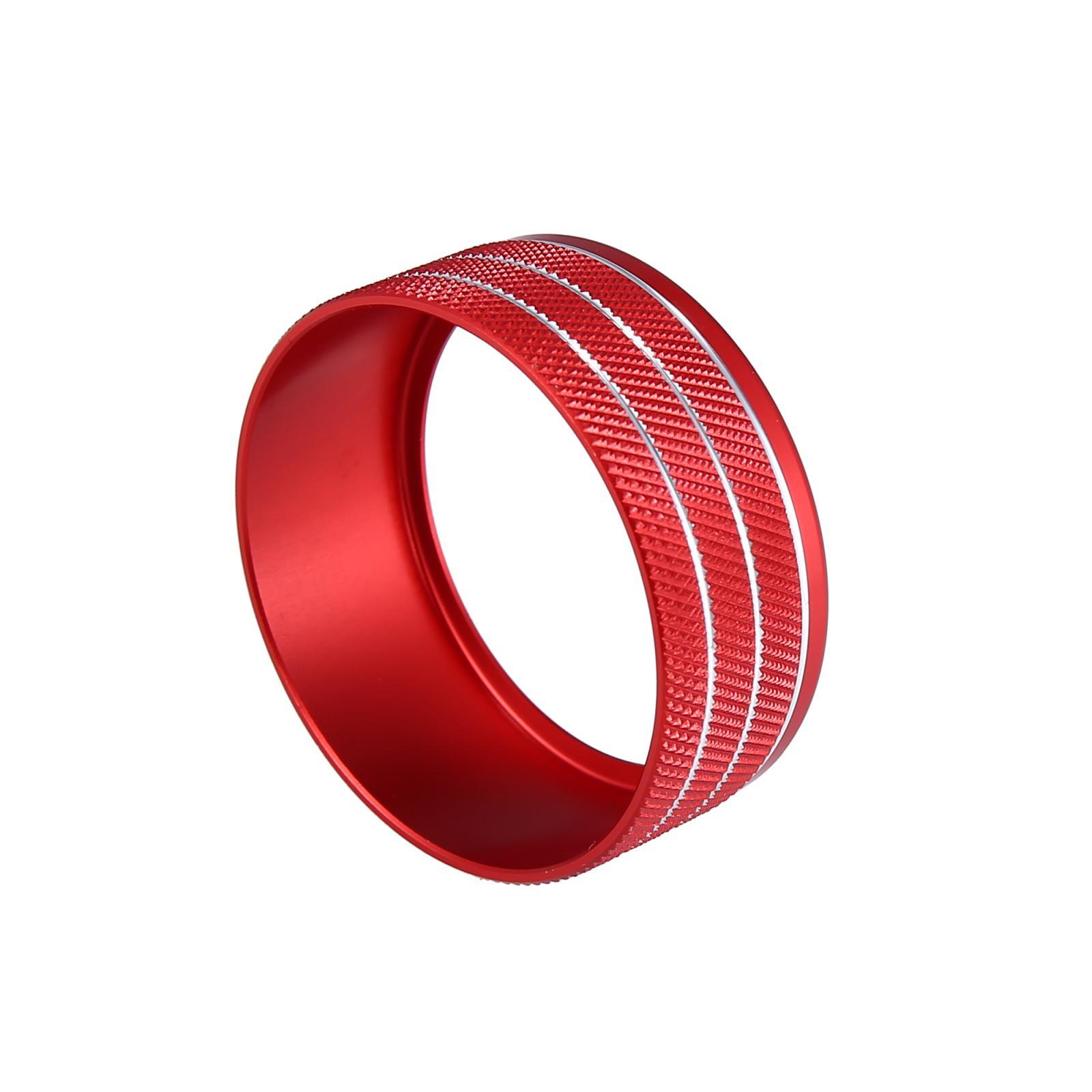 Headlights Switch Button Knob Ring Trim Cover for Dodge for Ram 2018-2021 Red