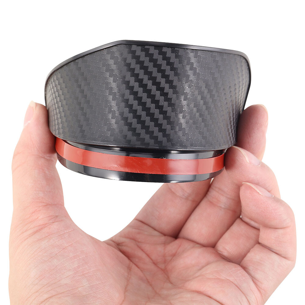 2PCS Carbon Fiber Car Rear View Side Mirror Rain Board Sun Visor Eyebrow Guard