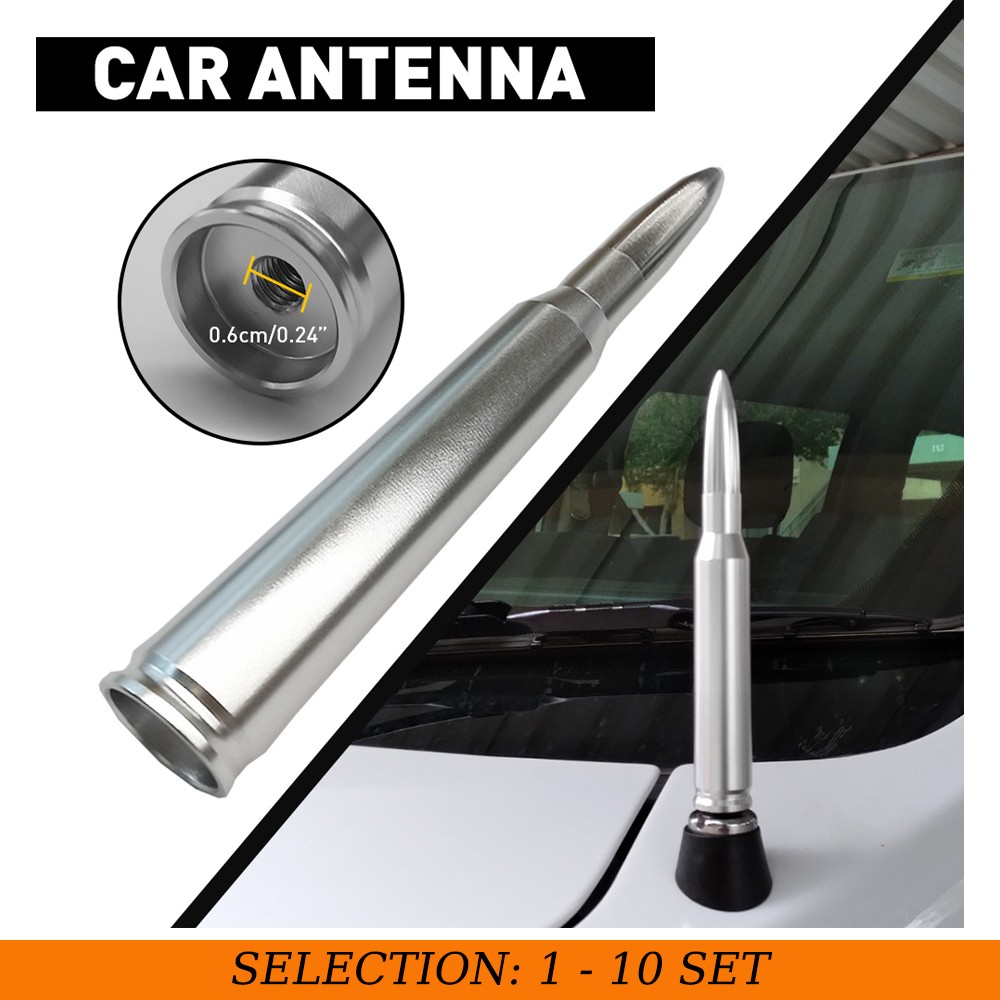 1-10x Bullet Antenna Exterior Accessories For Chevy Silverado 1500/2500/3500 HD