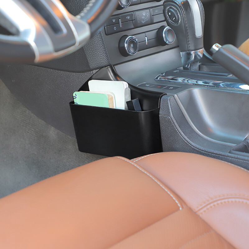 Gear Shift Side Phone Key Cash Storage Box Tray Organizer For Ford Mustang 10-14