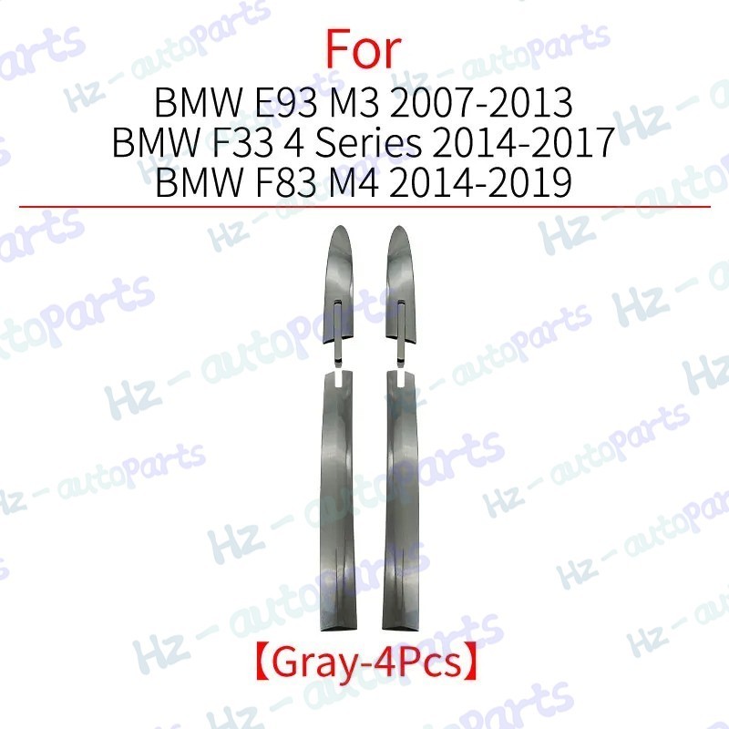 4PCS Left / Right For BMW M3 M4 E93 F33 F83 07-19 Convertible Roof Top Hinge Cap