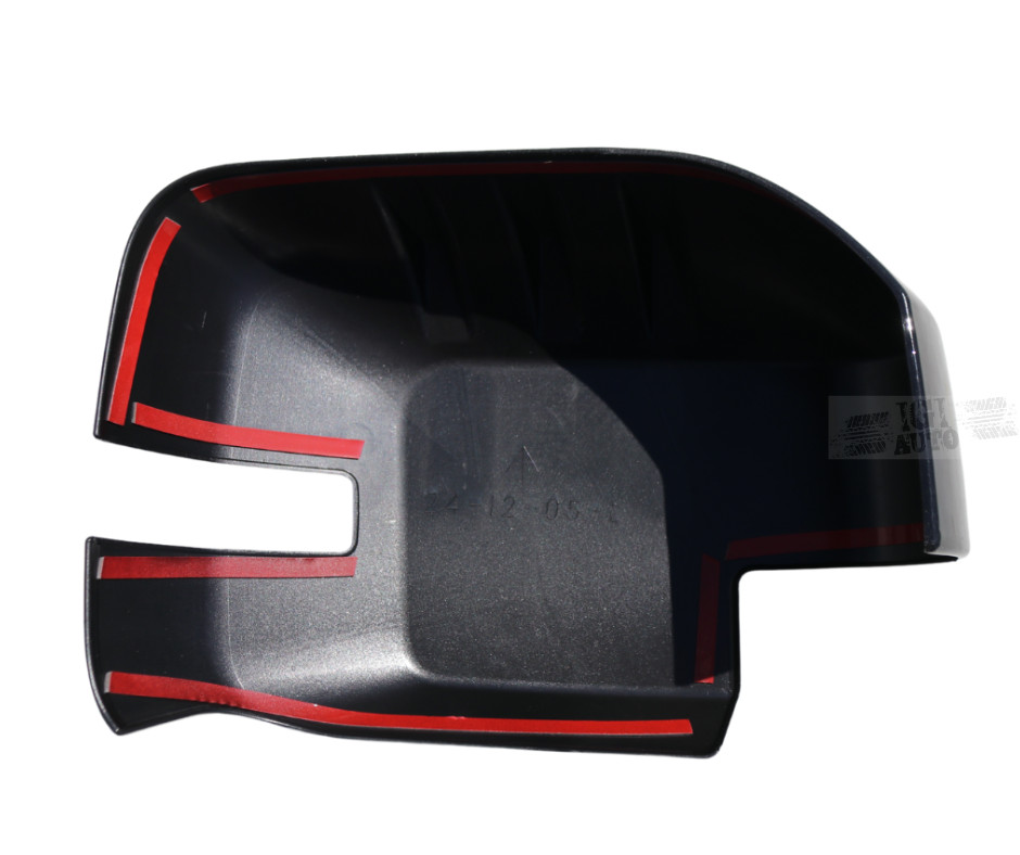For 21–26 Ford Bronco ABS Plastic Gloss Black Rear Side Mirror Cover Trim Bezel