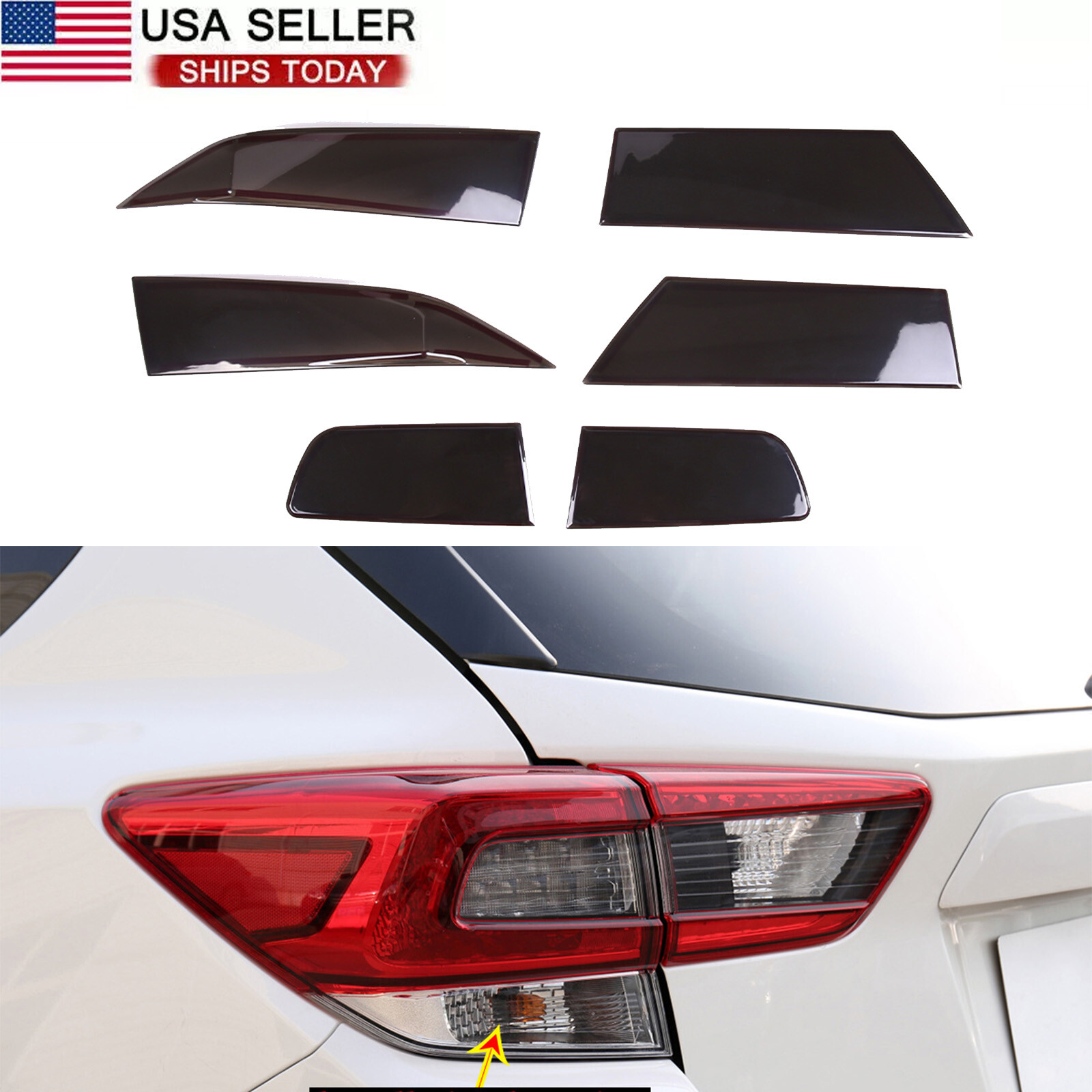 Smoked Rear Tail Light Lamp Cover Trim Accessories FOR 18-22 Subaru Crosstrek US