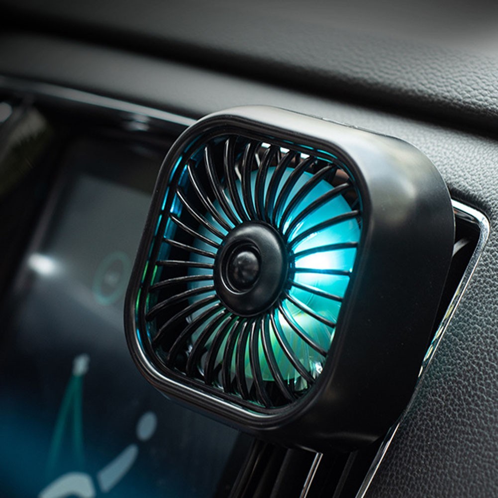 Car Air Vent Clip USB Fan with Quiet Operation and Adjustable 3 Speed Cooling