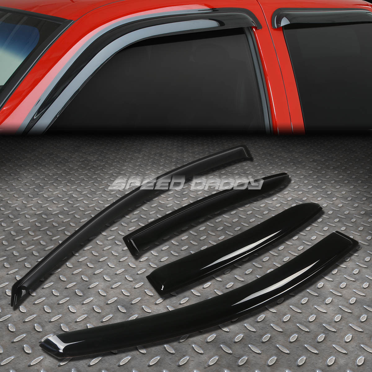 FOR 10-13 MAZDA 3 i/S 4DR SMOKE TINT WINDOW VISOR SHADE/SUN WIND/RAIN DEFLECTOR