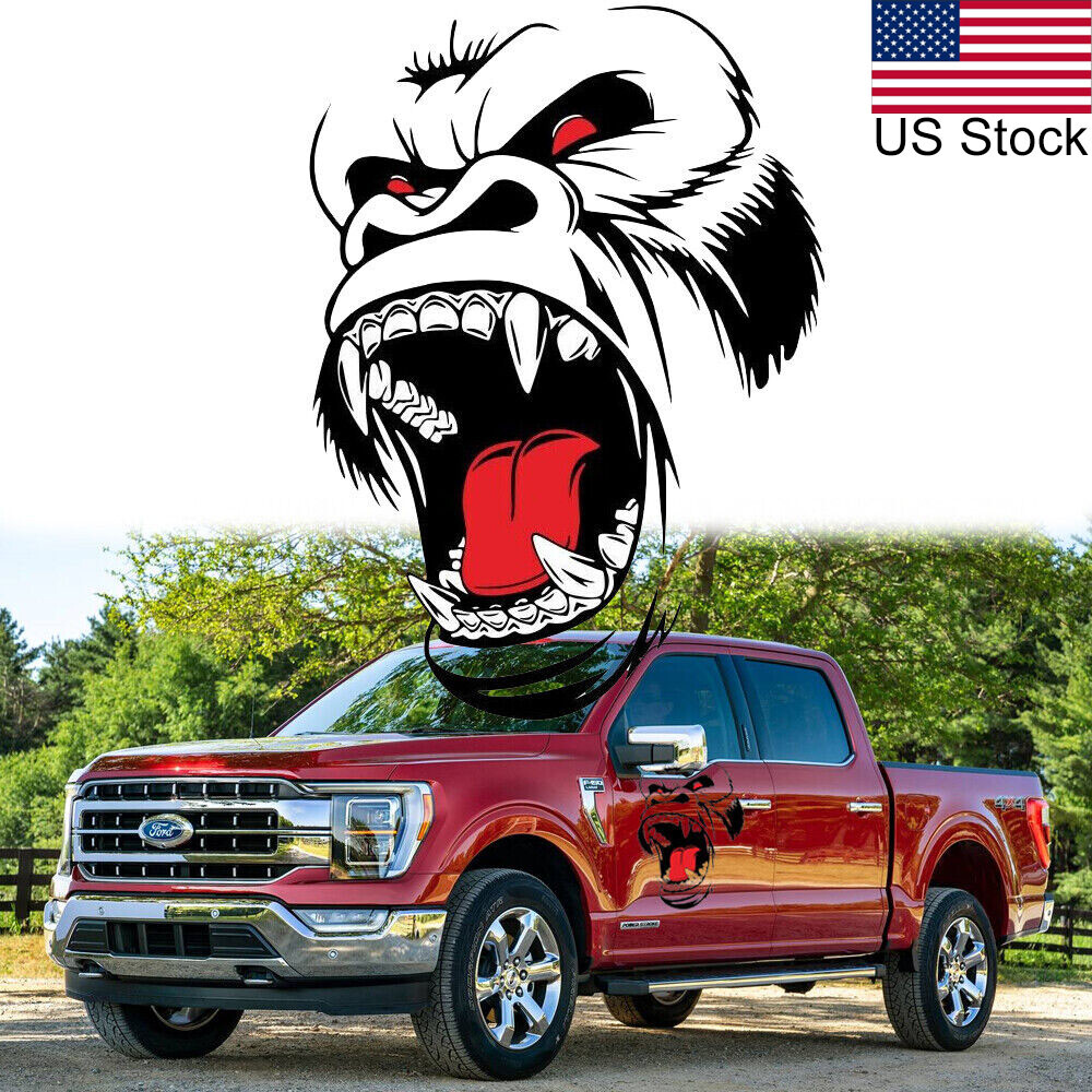 Ape Beast Totem Graphic Car Side Body Hood Fender Decal Sticker For Ford F-150