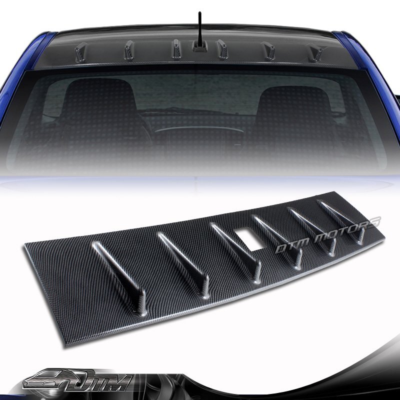Carbon Look Shark Fin Rear Roof Spoiler Wing For 08-16 Mitsubishi Lancer EVO 10