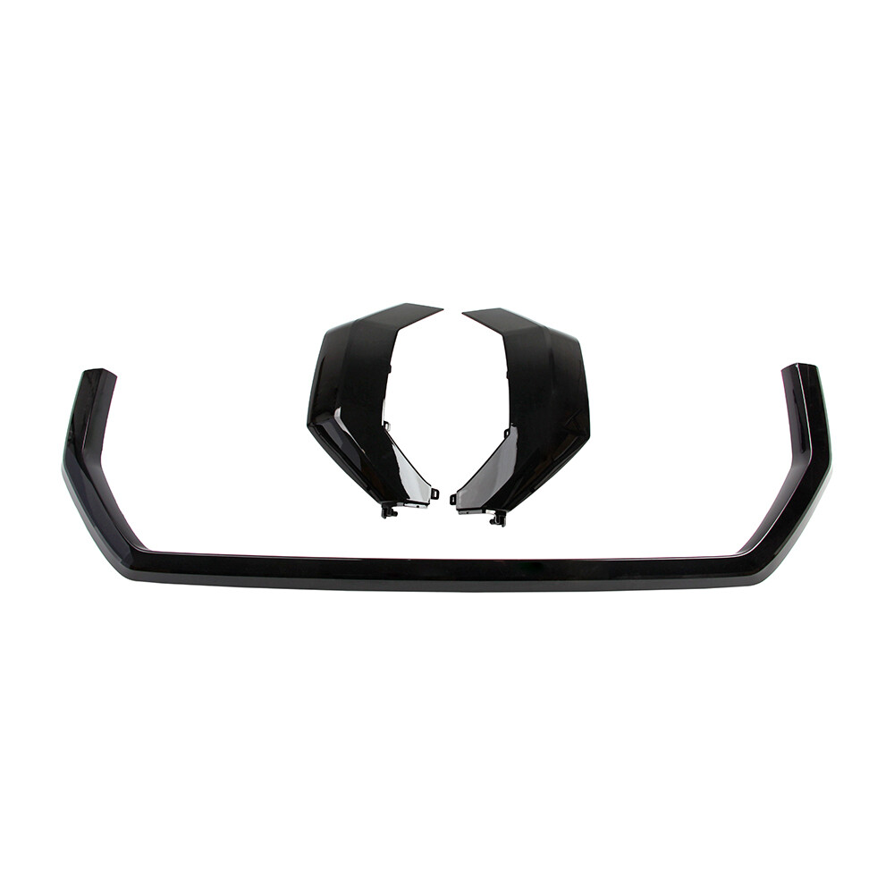 For Toyota Tundra 2022 2023 2024 Front Bumper Grille Trim Molding Cover Gloss