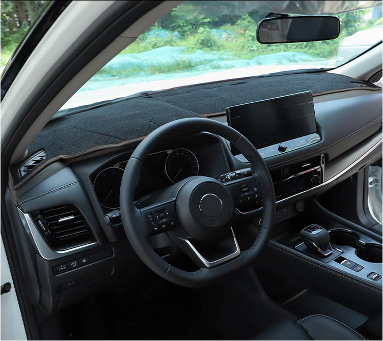 DashMat Dashboard Cover Dash Cover Mat Black 1pcs for Nissan Rogue 2021-2024