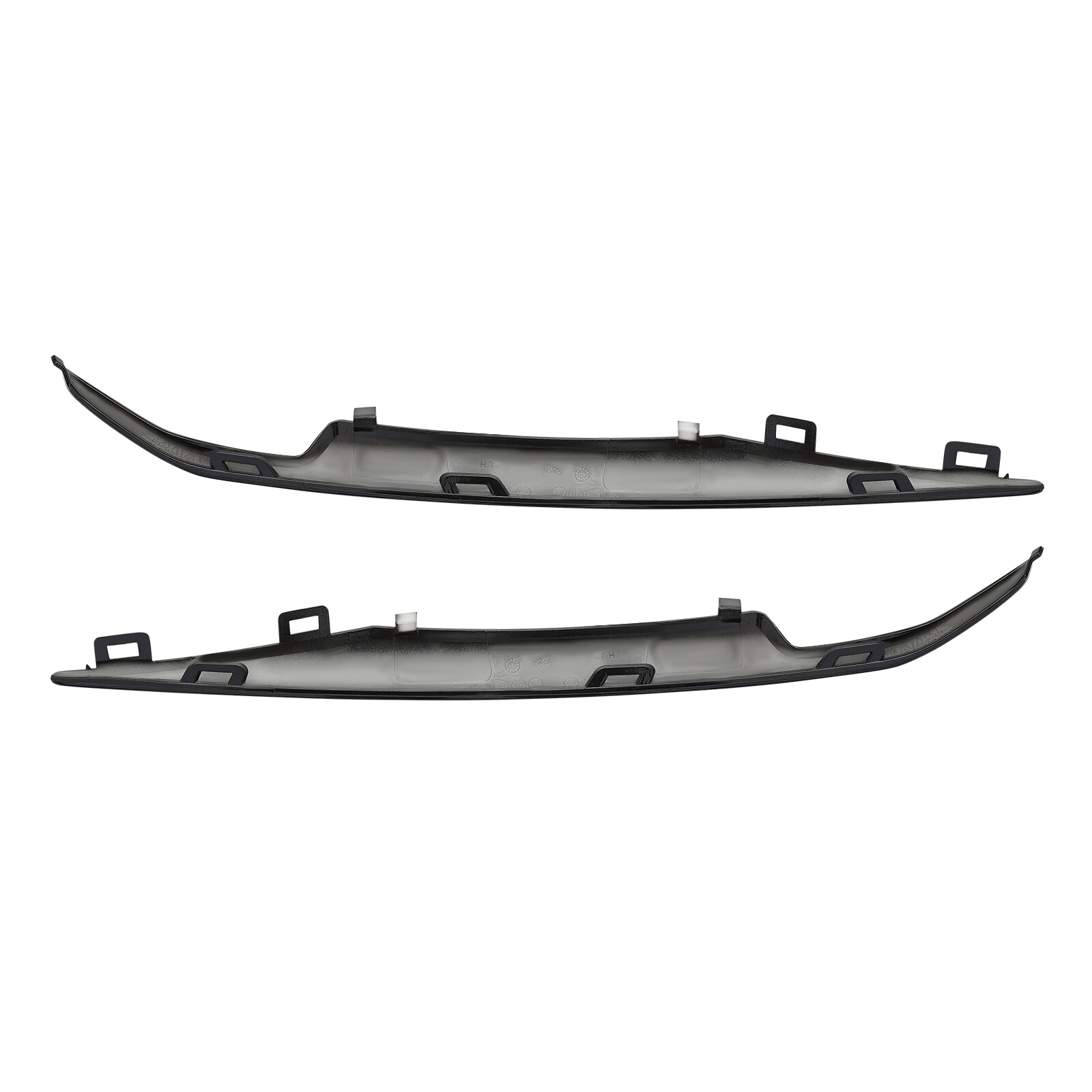 Black Front Left+Right Bumper Trim Set For 2015-2020 Cadillac Escalade Fits ESV