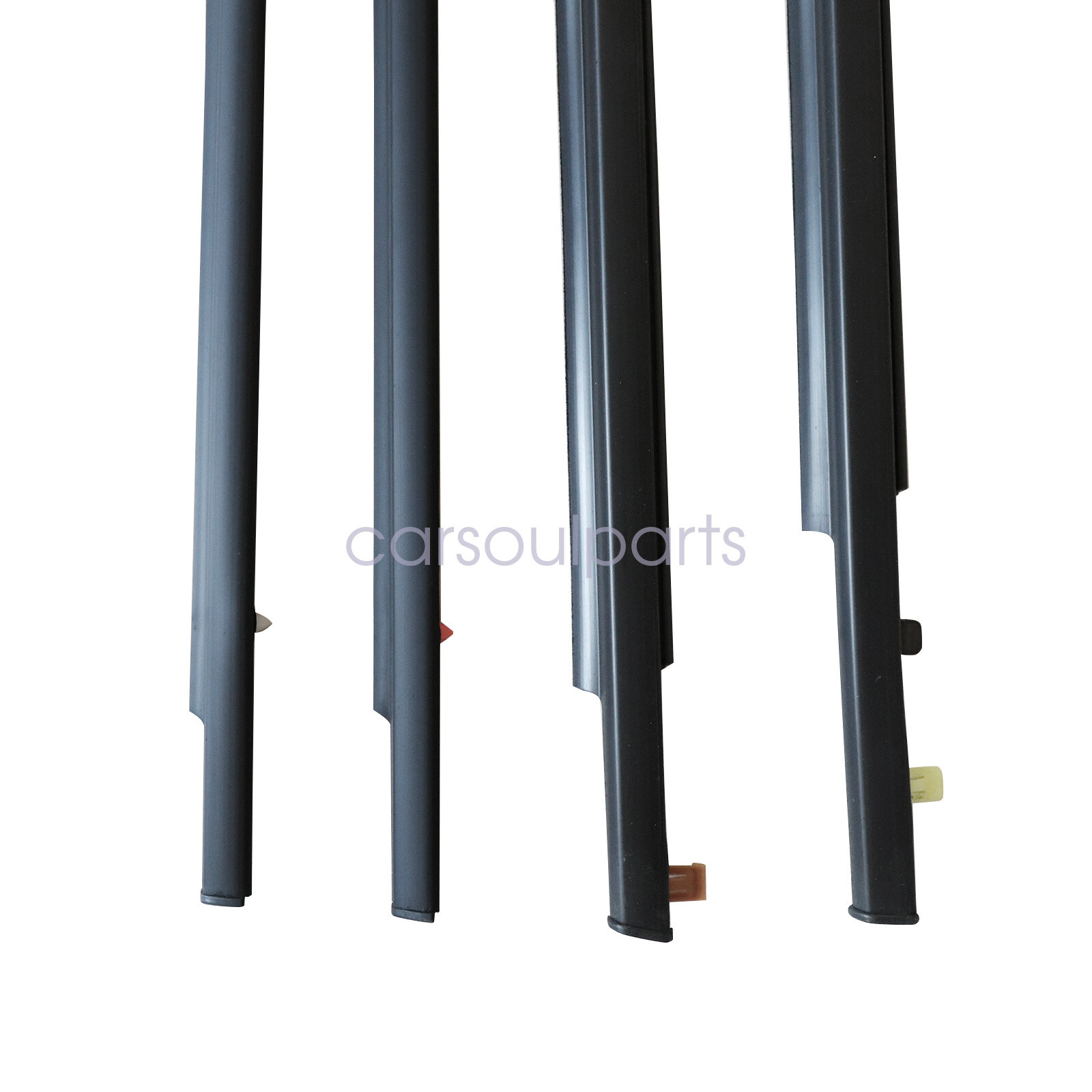 4Pcs for Toyota FJ Cruiser 2007-14 FRONT & REAR Door Belt Molding Weatherstrip