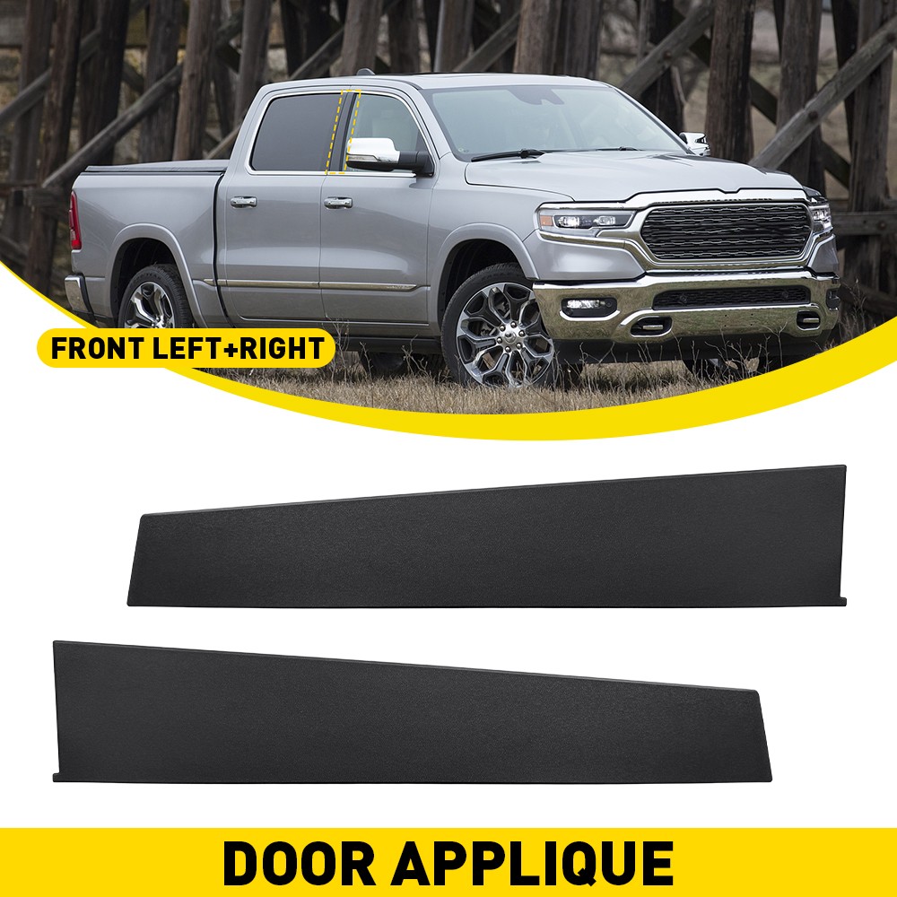 For RAM 1500 19-26 Single Pair Exterior B Pillar Decor Trim Cover LH RH Full New