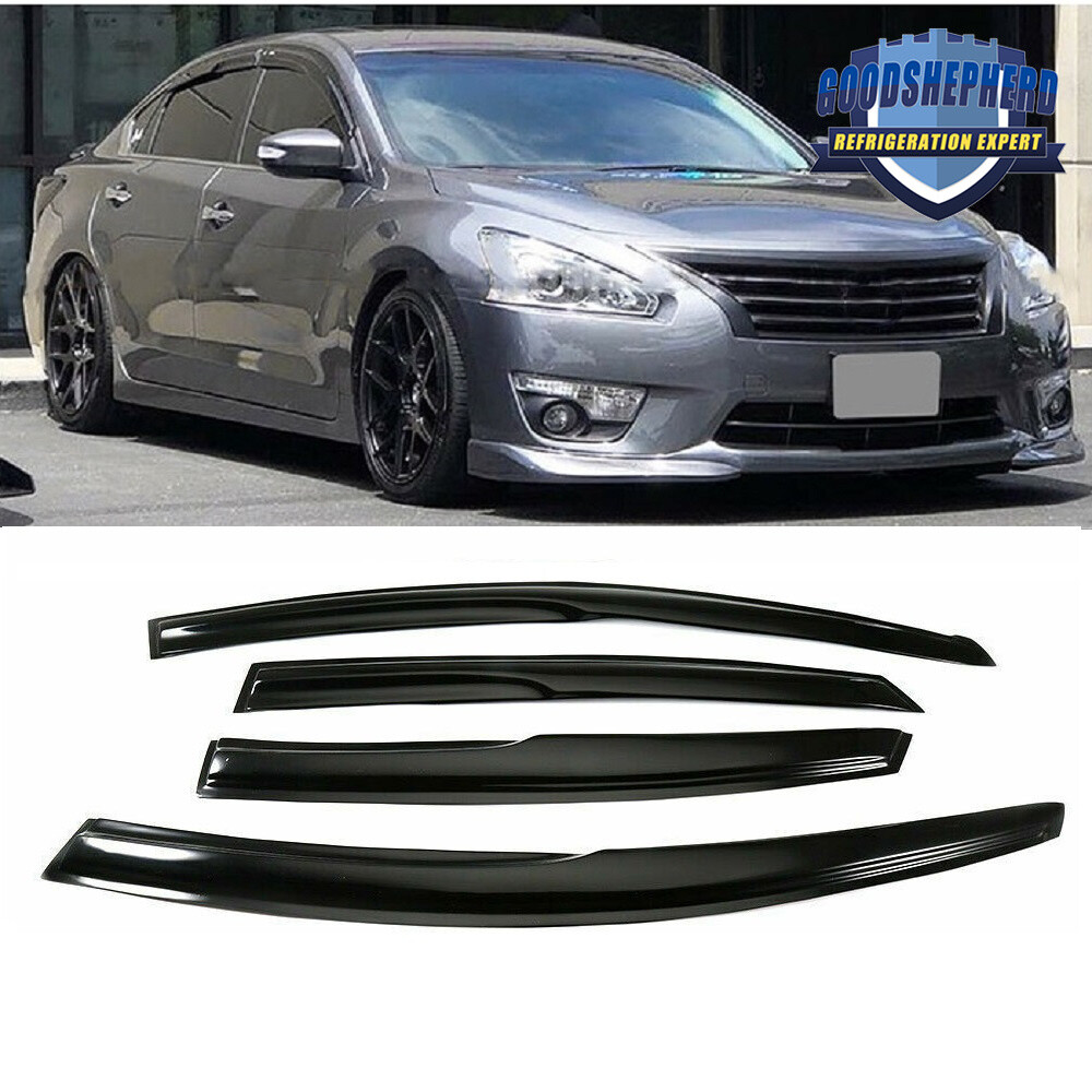 For 2013 2014-2018 Nissan Altima 4PCS Window Visors Sun Rain Vent Guards Shade
