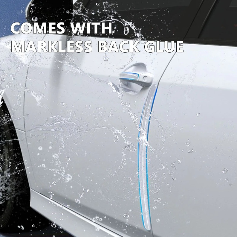 4pcs Transparent Car Door Bumper Protector Anti Scratch Body Guard Strip – NEW