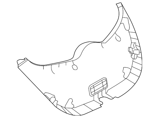 Genuine Nissan Lower Gate Trim 90901-5SA0A