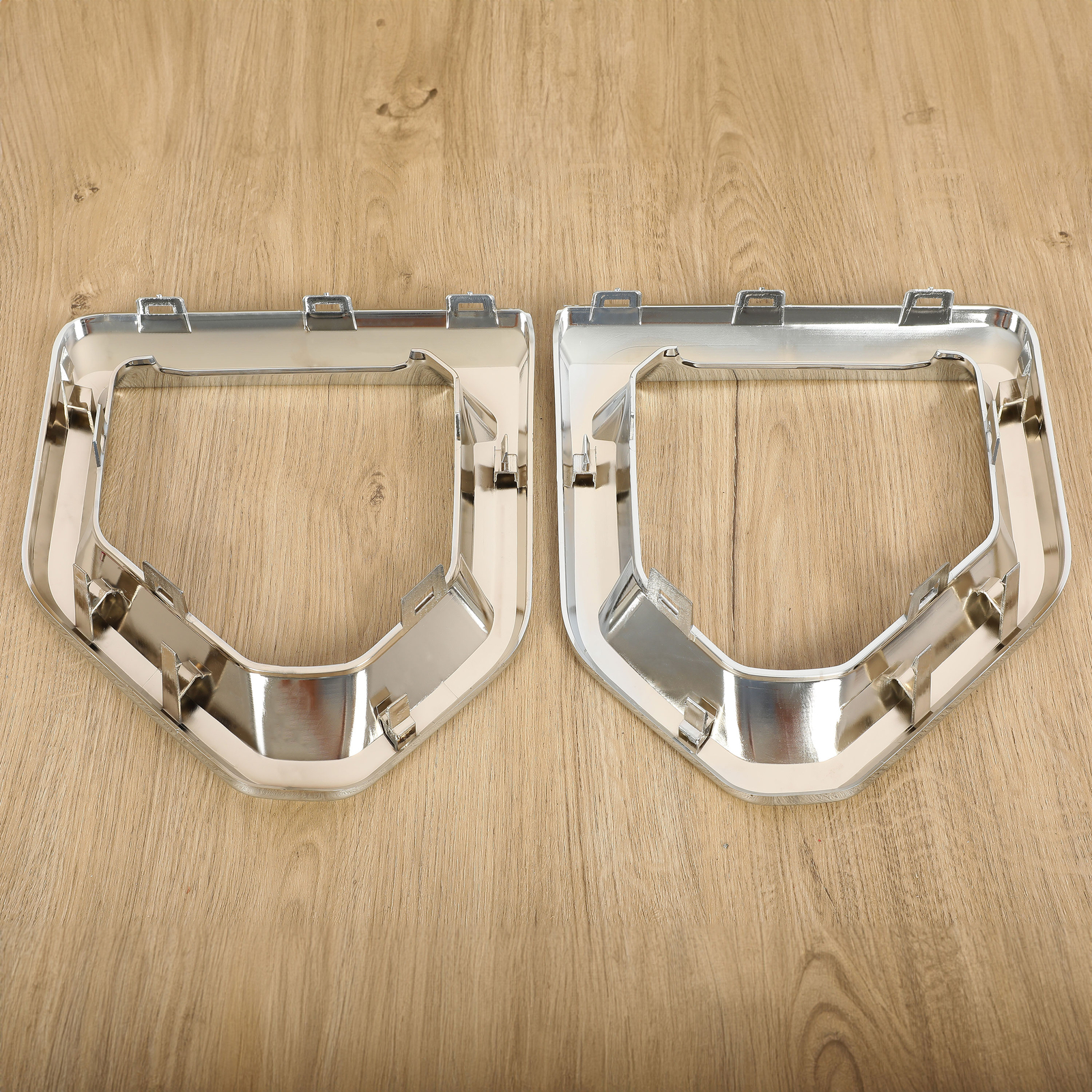 HECASA Fog Light Trim Bezel Cover Chrome For GMC Sierra 1500 Denali 2019-2022