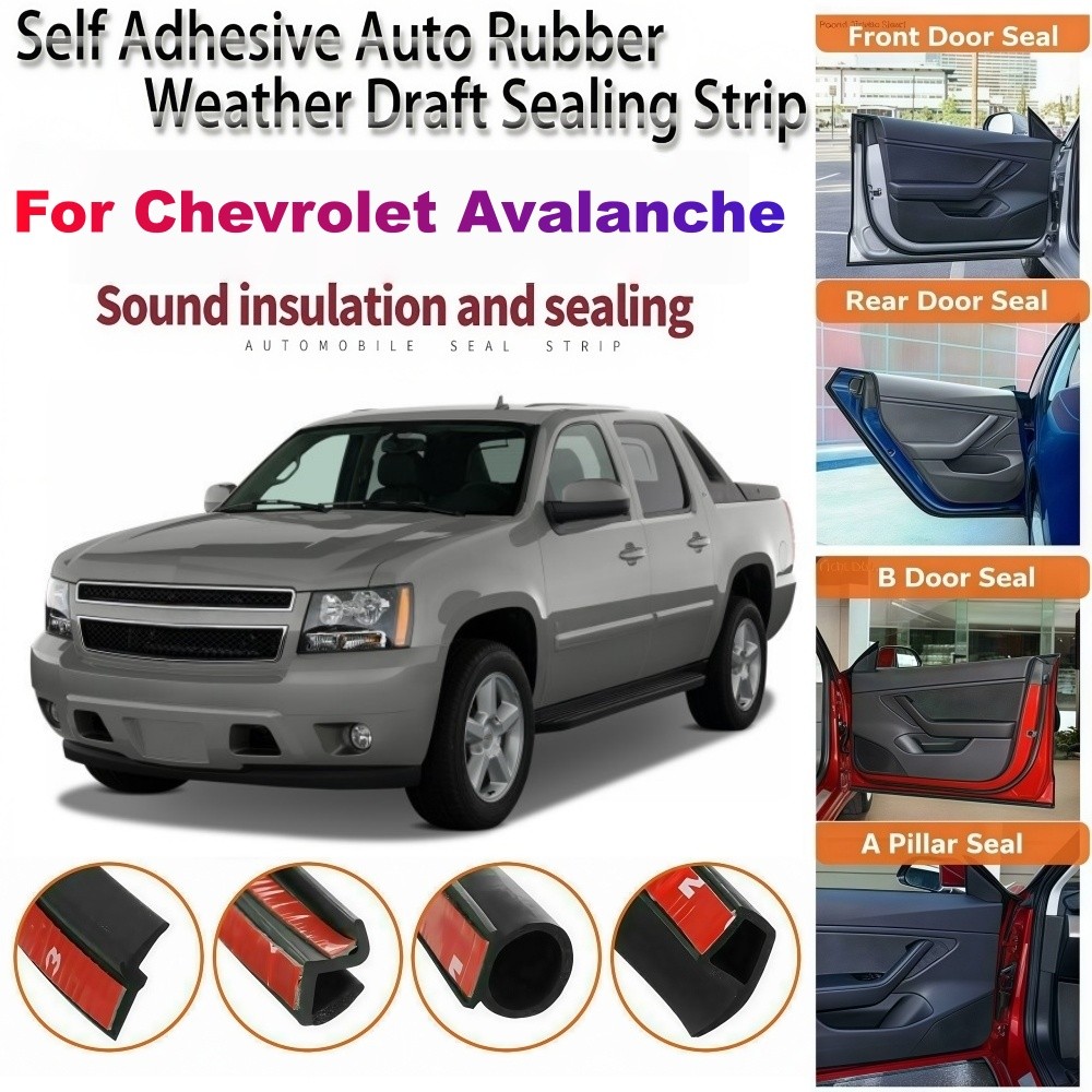 Door Rubber Seal Strips Weather Draft Noise Reduction P For Chevrolet Avalanche