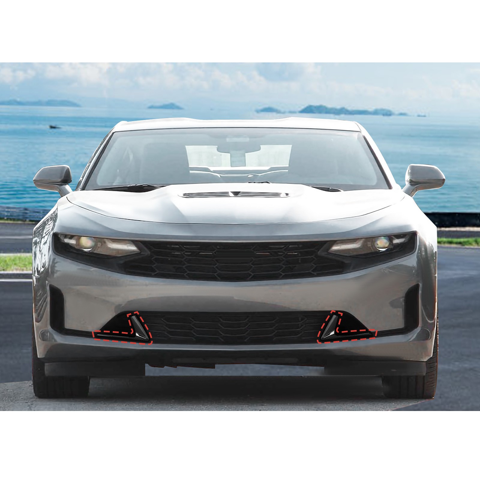 Front Bumper Grille Insert Cover Trim Decors Kit For Chevrolet Camaro 2019+