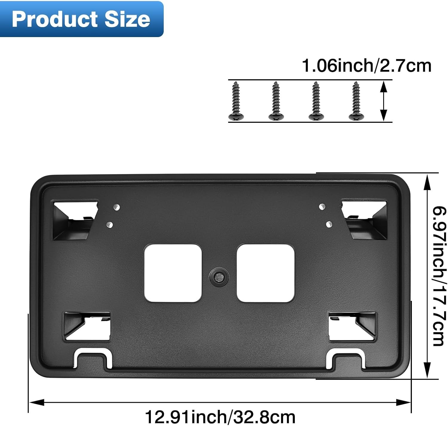 For Ford F150 5.0L 3.3L 2021-23 Car Front Bumper License Plate Mounting Bracket