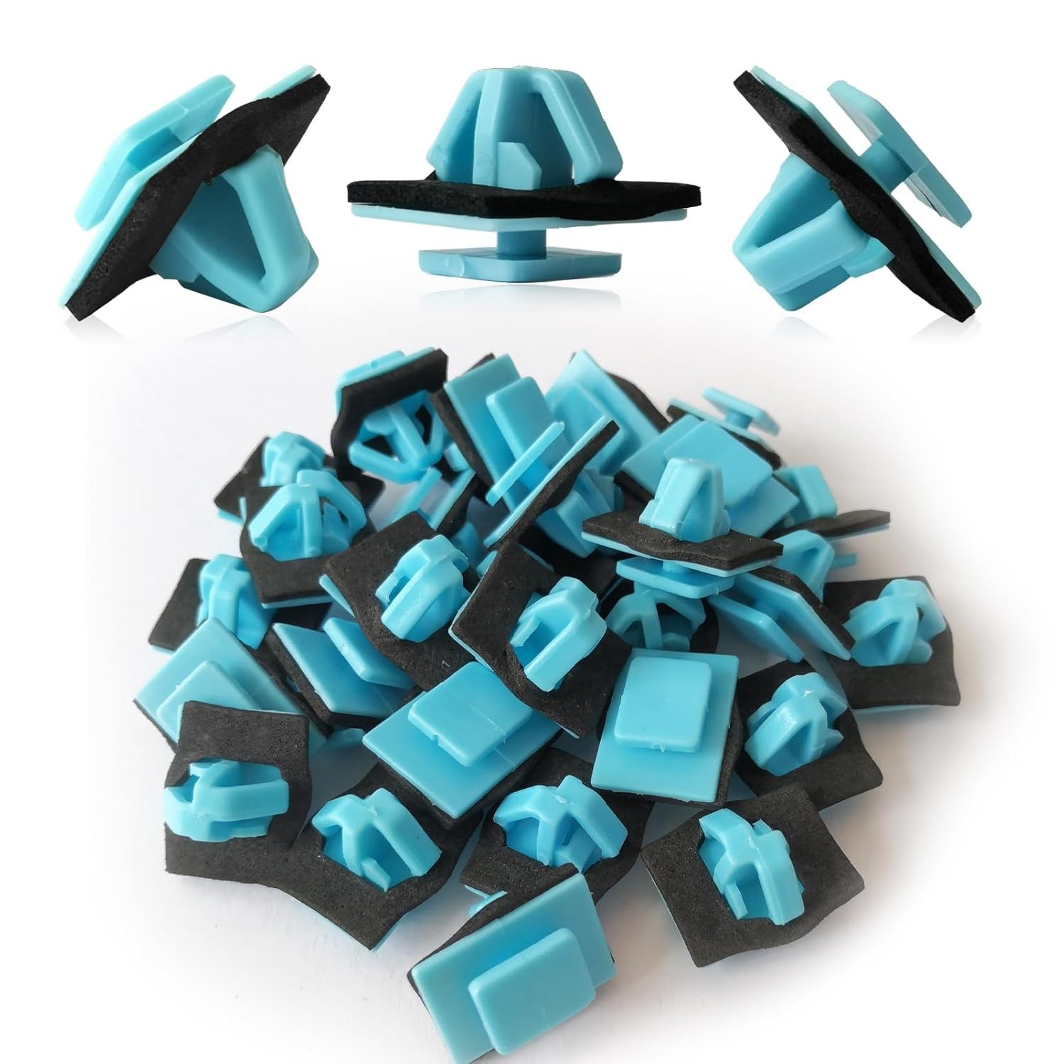 30PCS Blue Rocker Molding Retainer Clip Compatible with Hyundai Kia One Size