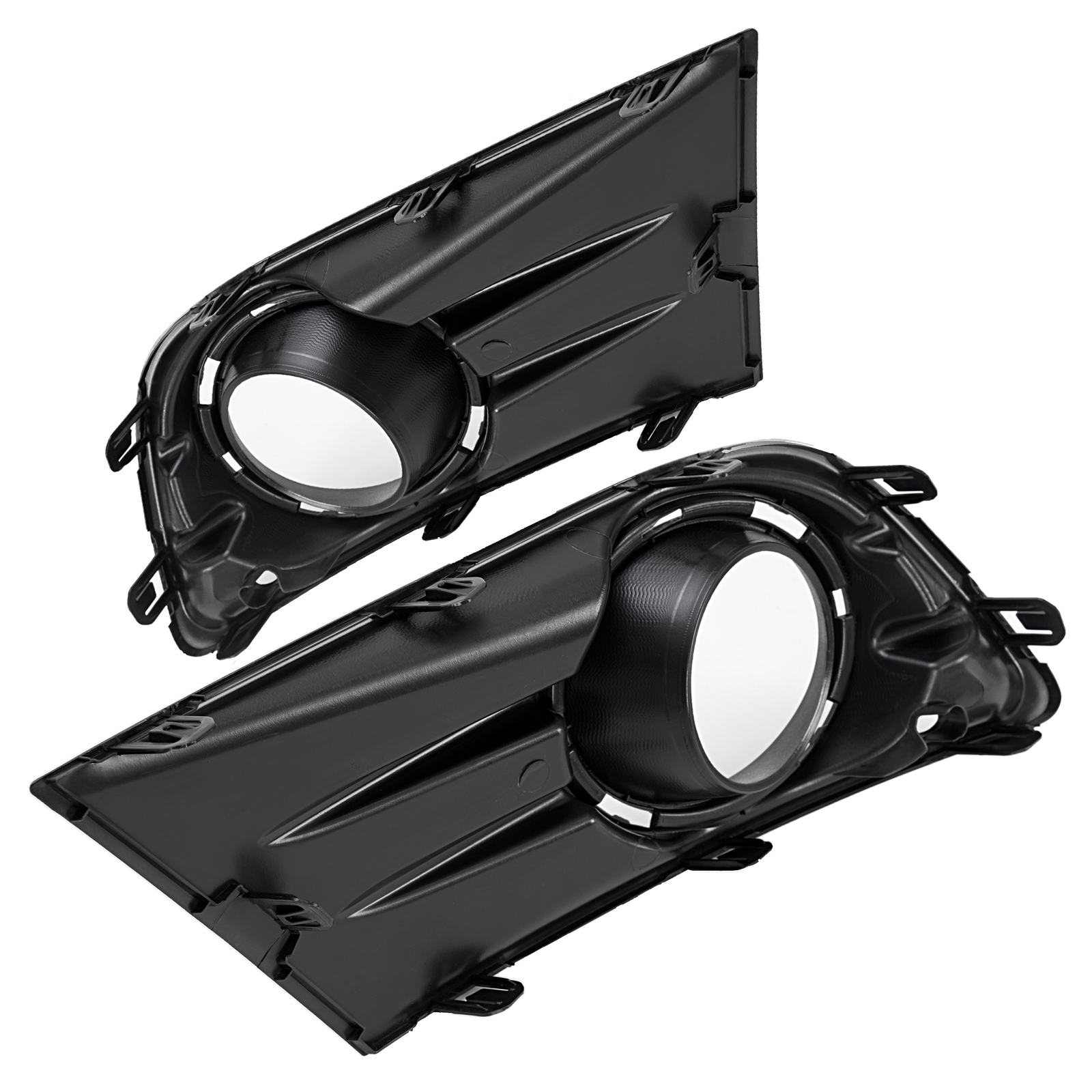 KUAFU 2PCS LH+RH Front Bumper Fog Light Lamp Cover Bezel For Honda Pilot 2012-15