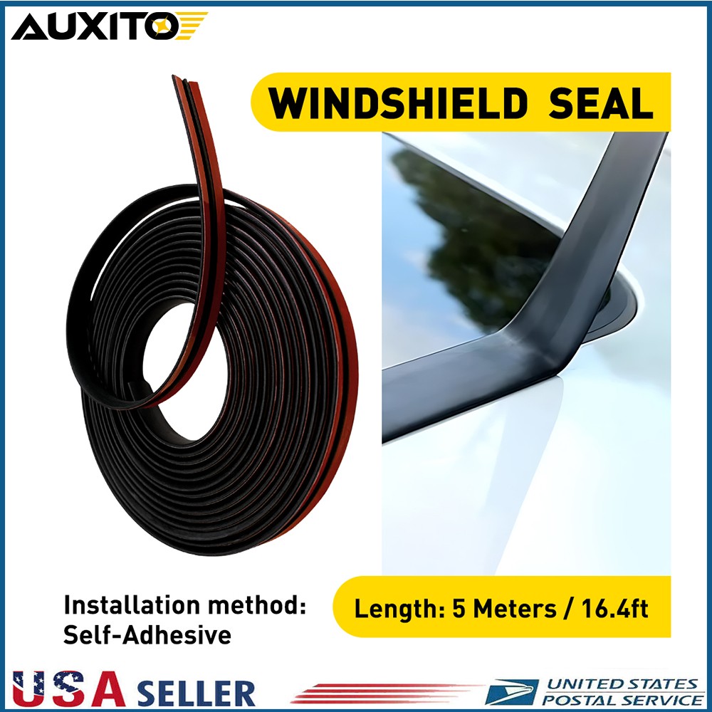 Roof Windshield Rubber Seal Strip Trim Edge Molding Protector Guard 14MMx5M