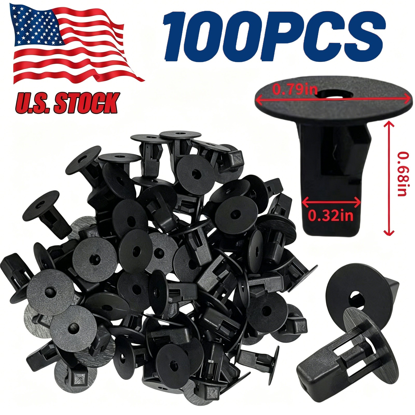 V100PcsBeautiful Fender Liner Screw Grommet Clips For Toyota Lexus 90189-06013