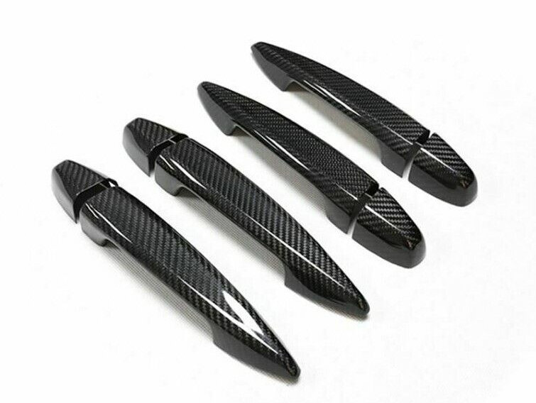 Gloss Real Dry Carbon Fiber Exterior Door Handle Cover Fits 15-19 F16 X6 F86 X6M