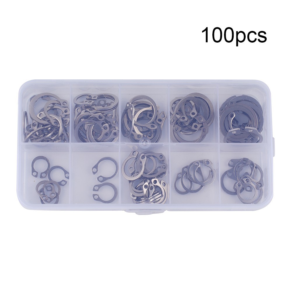 1set- 304 Stainless Steel* External Circlip Retaining Ring Assortment 8-18mm Set