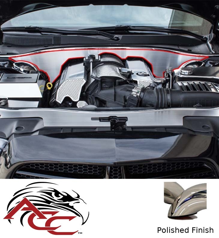 False Firewall – 2012–2018 Dodge Charger 392 6.4L – Polished Stainless Steel