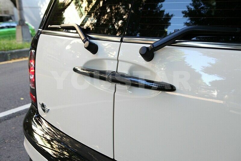 DELUXE 4x CARBON Effect Comfort Door Handle Covers for MINI Cooper R55 CLUBMAN