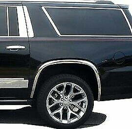 FENDER TRIM FOR 07-14 Chevy Suburban Avalanche Yukon XL Stainless Steel Flares